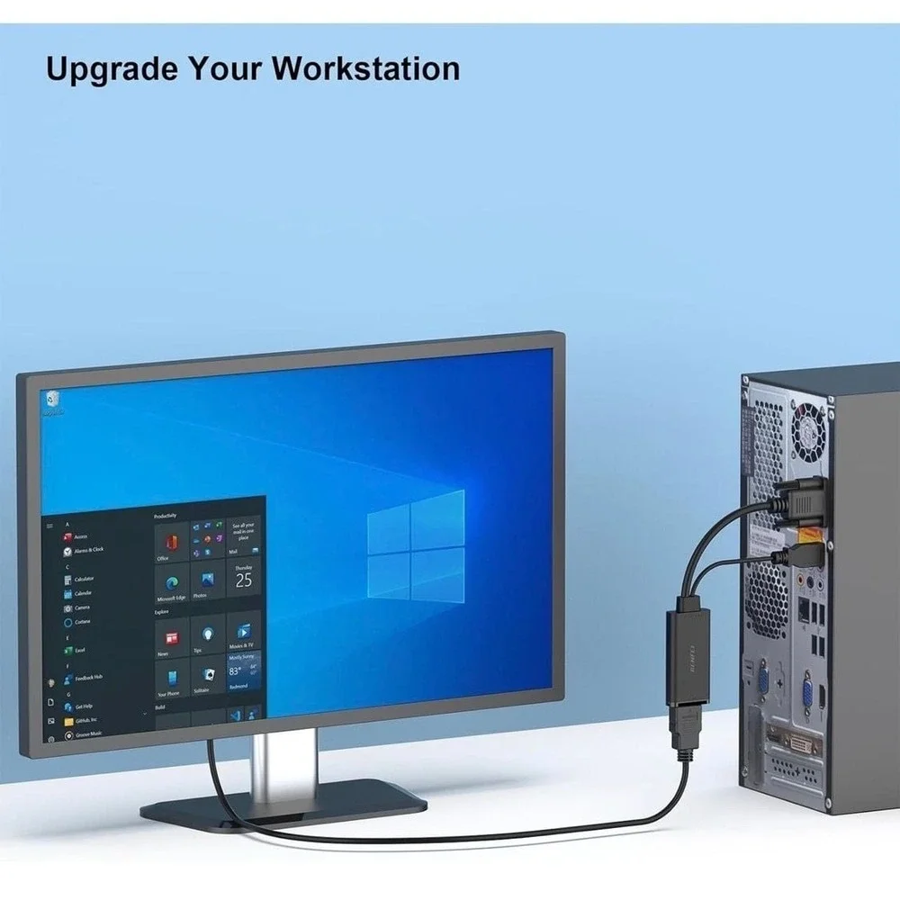Benfei HDMI to VGA Adapter with Audio and USB‎ Power Support, Gold-Plated